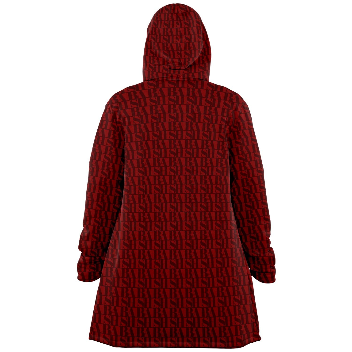 "BASH" Monogram Microfleece Cloak RED