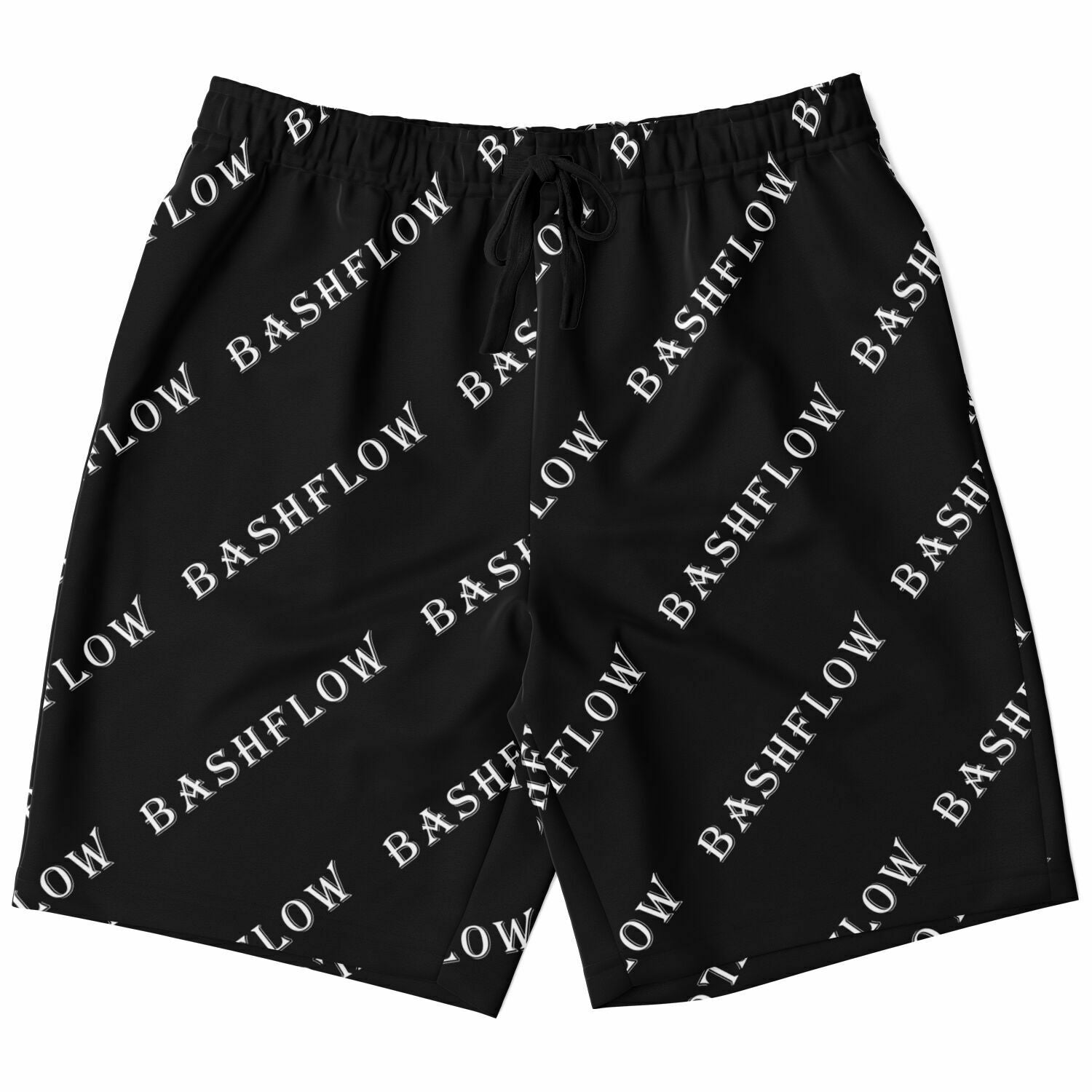 Slant Black Shorts