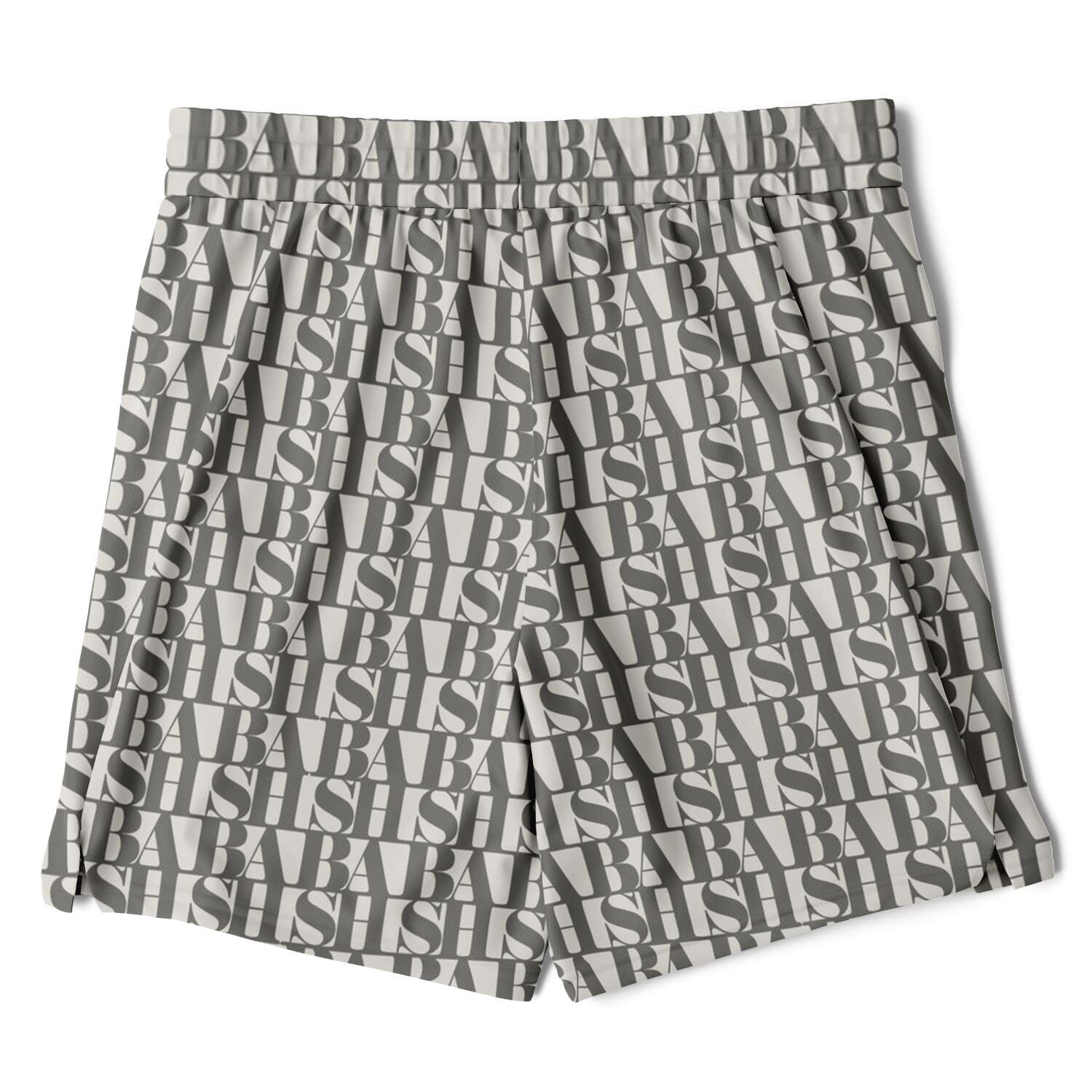 "BASH" Monogram 2-in-1 Athletic Shorts CRÈME