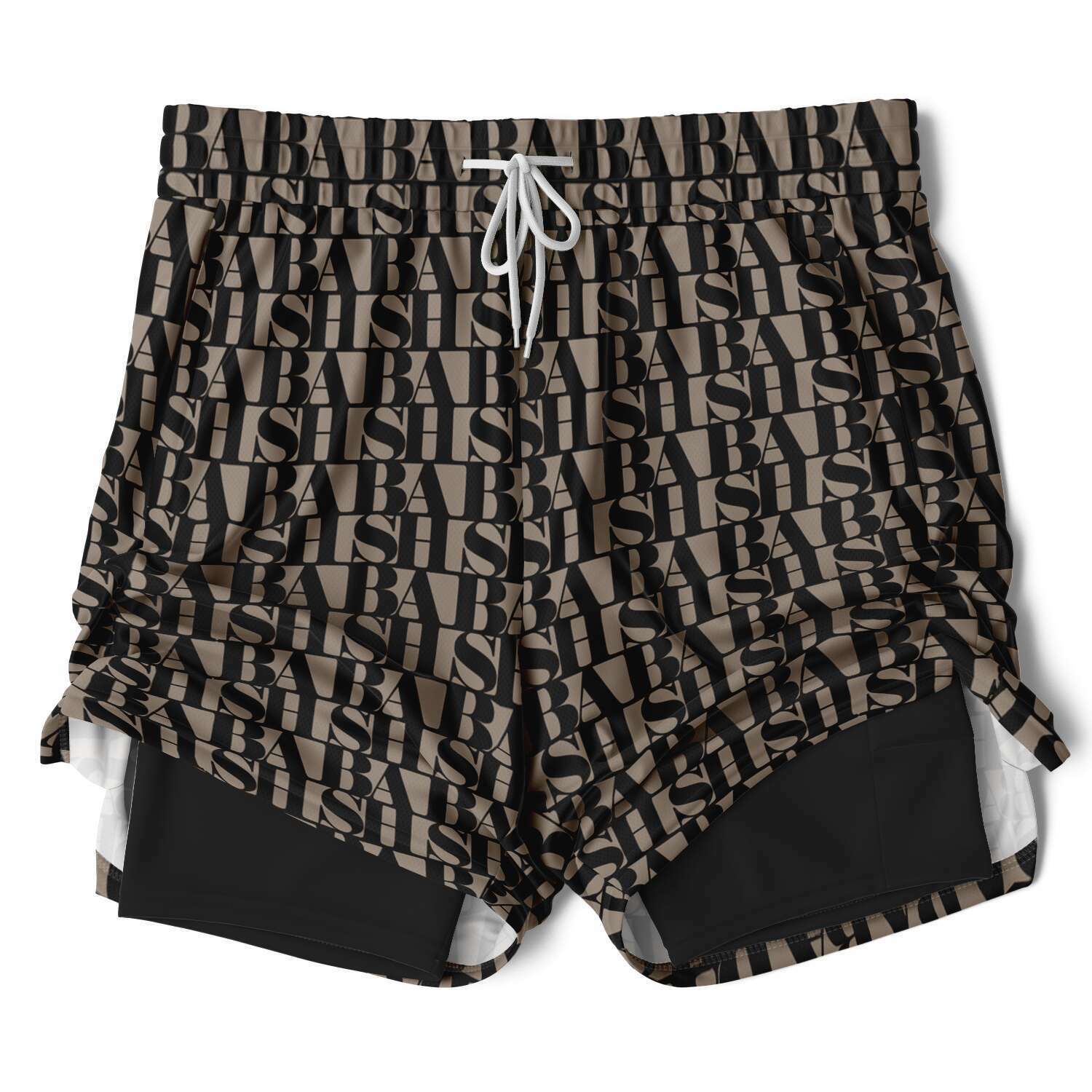 "BASH" Monogram 2-in-1 Athletic Shorts CLASSIQUE