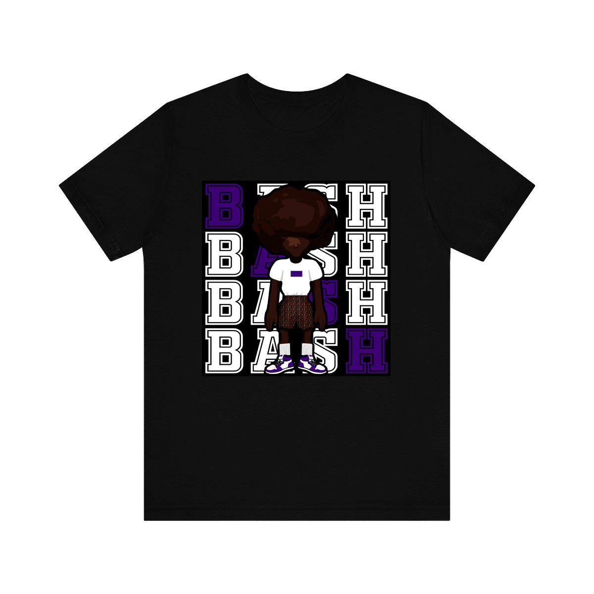 BashBoy Graphic Court Purple Tee