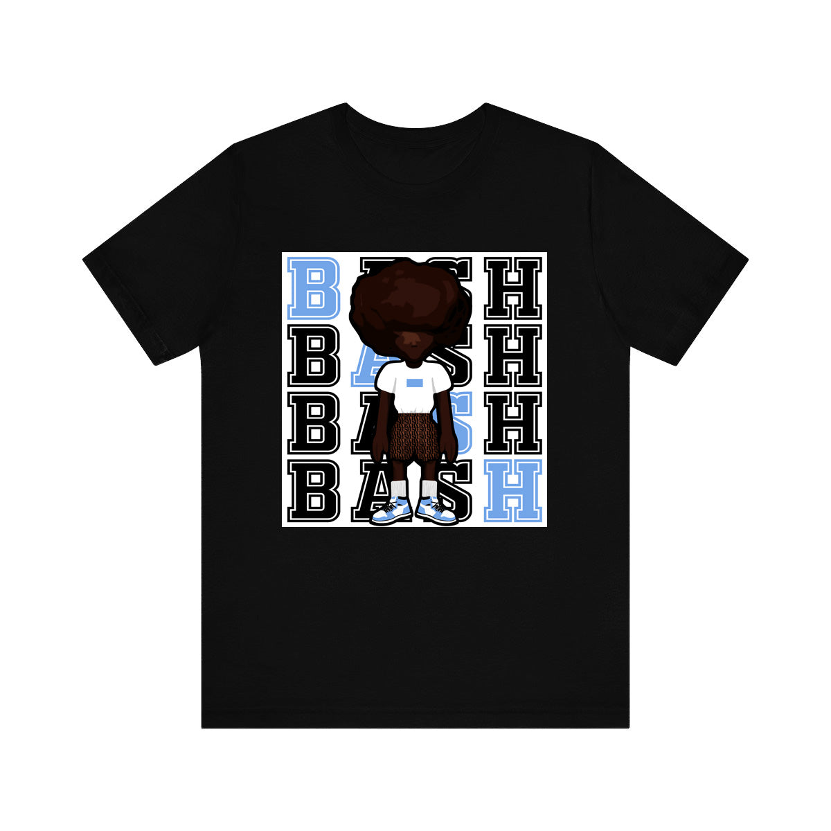 BashBoy Graphic University Blue Tee