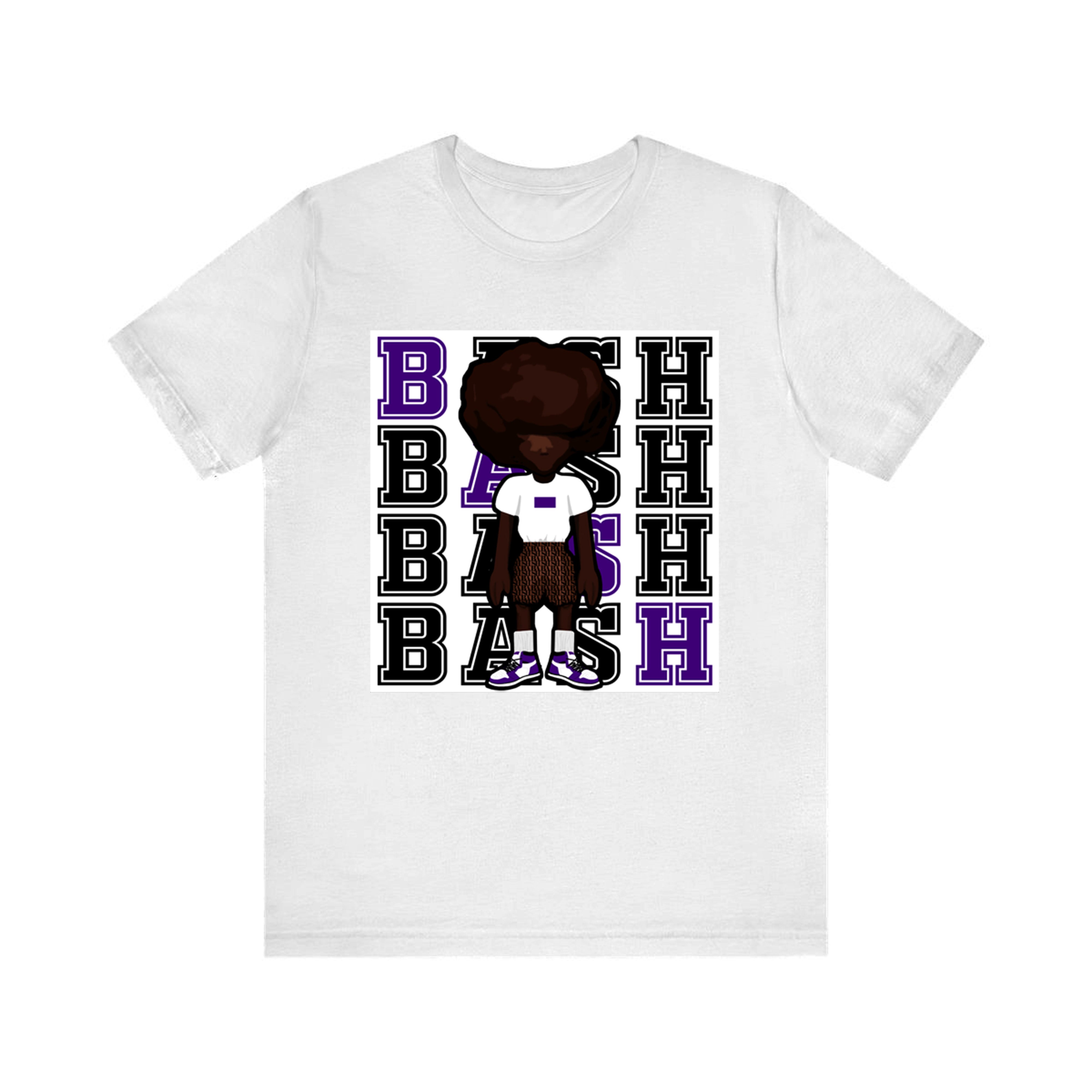 BashBoy Graphic Court Purple Tee