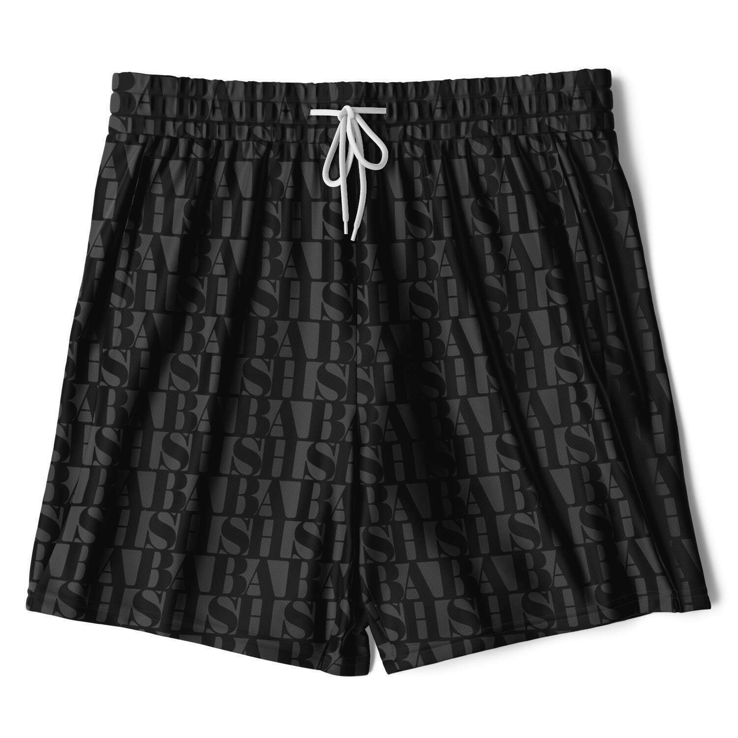 "BASH" Monogram 2-in-1 Athletic Shorts NOIR