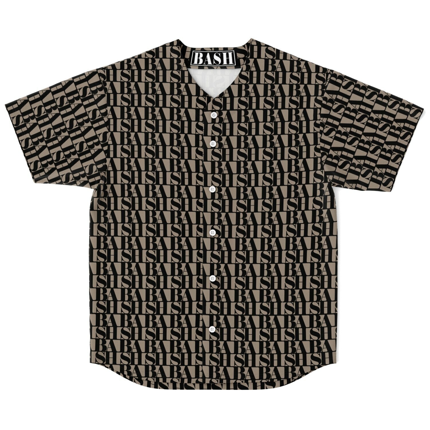 "BASH" Monogram Jersey Button-Down CLASSIQUE