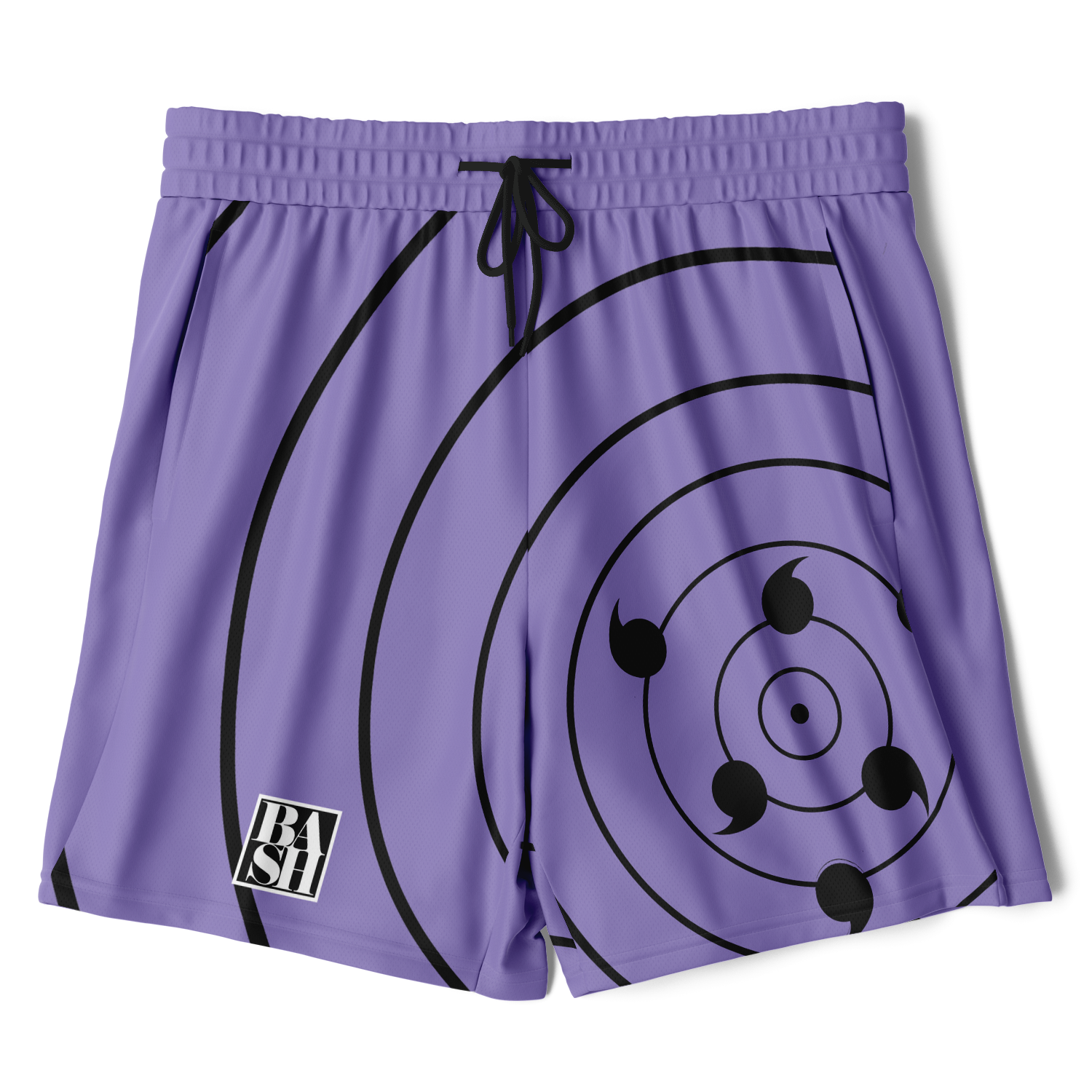 Sasuke Uchiha Rinnegan 2-in-1 Athletic Shorts