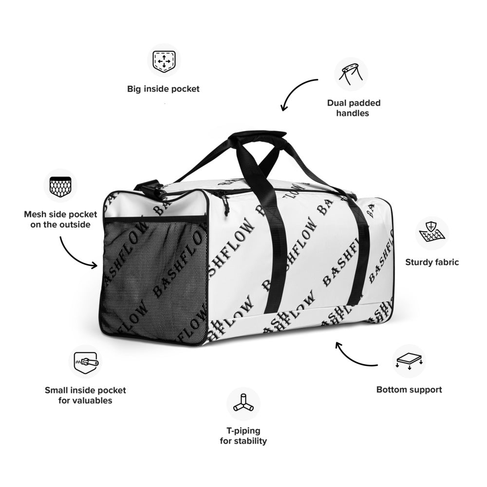 Slant White Duffle Bag